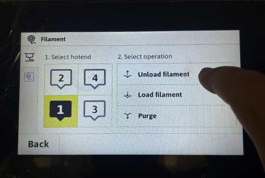 unloadfilament3 Moso 3D & Xioneer